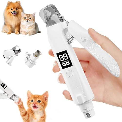 Lichtschere Pro, Krallenschere FüR Hunde, Krallenschere Katzen, Die 2-In-1 Led-Krallenschere FüR Sichere Pfotenpflege Ohne Angst, Krallenschneider FüR Hunde Krallenschere Mit Licht FüR Katze Hund