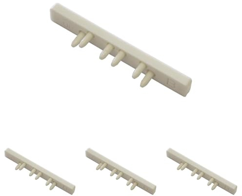 GARDINIA Endstücke für Aluminium-Vorhangschienen und Gardinenschienen, 2-läufig, 2 Stück, Kunststoff, Weiß (Packung mit 4)