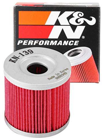 K&N Powersports Ölfilter - Kartusche 44x44mm kompatibel mit Suzuki, Arctic Cat, Kawasaki (KN-139)