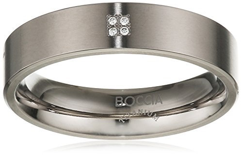 Boccia Damen-Ring Titan 4 Brillianten 0,02 Gr.56 0101-1256
