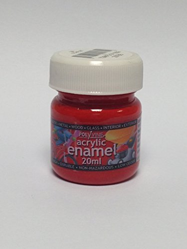 Polyvine 20ml Acrylic Enamel Paint Scarlet