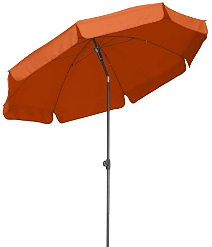 Schneider 753-05 Sonnenschirm Aquila, terracotta, 200 cm rund, Gestell Stahl, Bespannung Polyester, 4.6 kg
