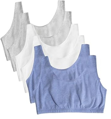 Fruit of the Loom Women's Built-up Sports Bra Sports Bra (Pack of 6)