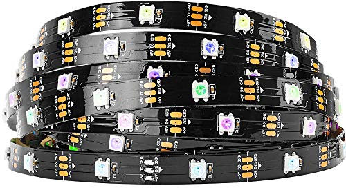 BTF-LIGHTING WS2812B 5M 30 LEDs/Pixels/m 150LEDs RGB adressierbare Streifen mit 5050 SMD LEDs 5V Wasserdicht in Rohr IP30(Nicht inhalt Netzteil und Controller)