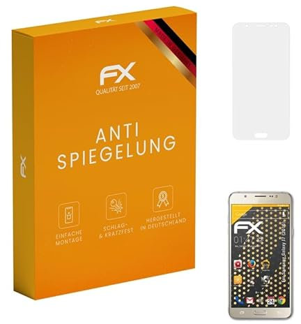atFoliX Película Protectora compatible con Samsung Galaxy J7 (2016) Lámina Protectora de Pantalla, antirreflejos y amortiguadores FX Protector Película (3X)
