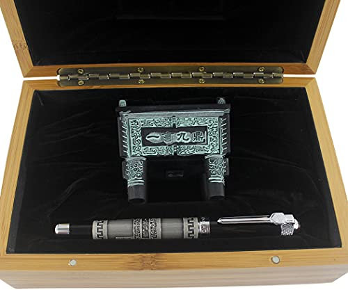 zoohot Jinhao Fountain Pen 189 Craft Solid Colletion Classic Niello Style Si Mu Ting Ding Archaistic Ancient Cooking Vessel