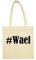 Reifen-Markt Tasche #Wael Größe 38x42 Farbe Natur Druck Schwarz