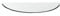 Funkenschutzplatte G28 Rundbogen ESG 8mm x 500mm x 1000mm mit 18mm Facette Glasplatte Bodenplatte Kaminplatte Funkenschutz Ofenplatte Kaminglas