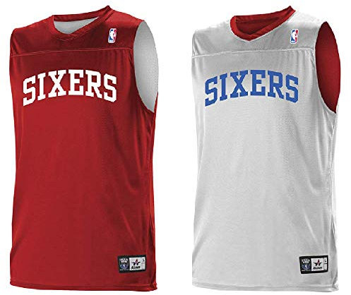 alleson Erwachsene Logo wendbar NBA Game Jersey, Unisex-Erwachsene, Philadelphia 76ers, Medium