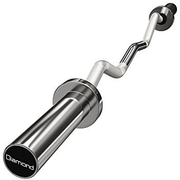 Diamond Professional Diamond, Bilanciere Ez Olimpionico 120 cm Unisex Adulto, Grigio, Unica