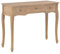 vidaXL Konsolentisch mit 3 Schubladen Konsole Beistelltisch Ablagetisch Flurtisch Kommode Sideboard Frisiertisch Schminktisch Kosmetiktisch Braun