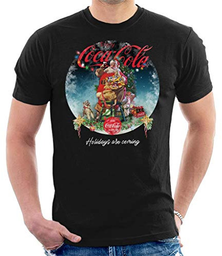 Coca Cola Santa at The Christmas Tree Men's T-Shirt