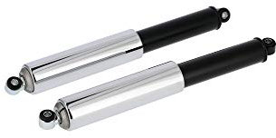 SWH classic Set: Federbeine hinten, schwarz und Chromhülse, 340mm - Simson KR51/1 Schwalbe, KR51/2 Schwalbe, SR4-2 Star, SR4-3 Sperber, SR4-4 Habicht, Duo 4/1