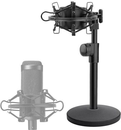Avatar Tisch-Mikrofonständer Halterung, verstellbar, mit Mikrofon-Ständer für Audio-Technica AT2020 AT2020USB+ AT2035 ATR2500 Kondensatormikrofon