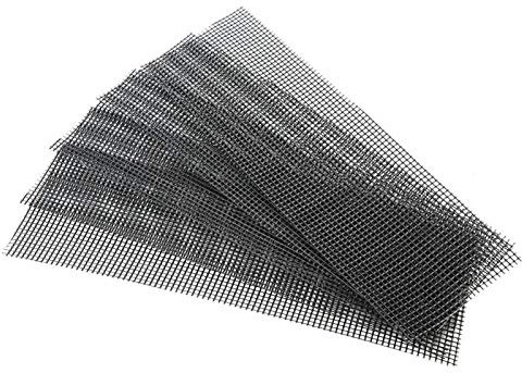 Buachois 5 Uds Malla para Bonsai,Rejilla Inferior de la Maceta,Jardinería Maceta Agujero Mat con Agujero Malla,Plástico Negro, Malla de Drenaje Inferior, Cuadrícula,para Plantas de Jardín
