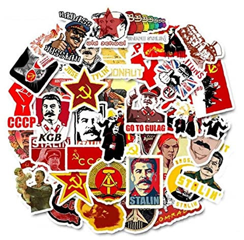 Froiny 50pcs / Mixed Sowjetunion Stalin UDSSR CCCP Het Aufkleber Skateboard Gepäck Laptop Gitarre Lustige Graffiti Retro Aufkleber Einpacken