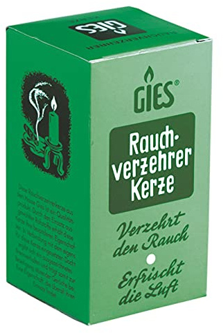 Rauchverzehrer Kerze zur Beseitigung unangenehmer Gerüche z. B von Nikotiongeruch, Zigarettengeruch - Geruchsneutralisierer - Duftkerze