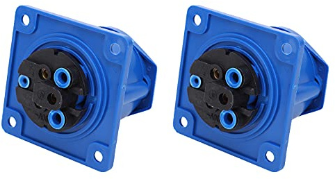 Lot de 2 prises industrielles 3 trous pour connecteurs industriels