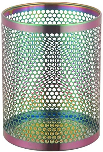 XXSLY Papierkorb aus Drahtgeflecht Draht Mesh, Mülleimer für Badezimmer, Küchen, Heimbüros, Schlafsäle, 28,5 cm x 22 cm Farbe