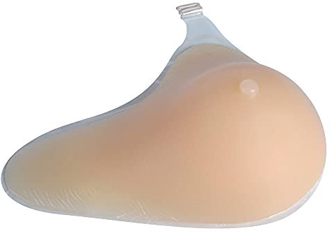 GGQQ Fausse Poitrine Silicone à Bretelles Prothèse Faux Seins pour Mastectomie, avec Crochet en Forme de L, Fournitures De Garnitures De Protection De La Poitrine pour Femme, 1 PC