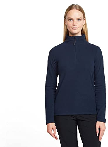 Peter Storm Women's Bracken Half Zip Fleece with Fitted Collar & Hem, Lightweight 60g Brushed Microfleece Midlayer Pullover, Ideal for Walking, Hiking & Outdoor Recreation