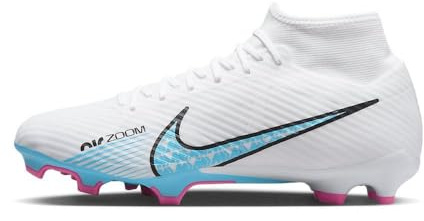 NIKE Zoom Mercurial Superfly 9 Academy Fg/Mg Sneaker White Baltic Blue Pink Blast 8