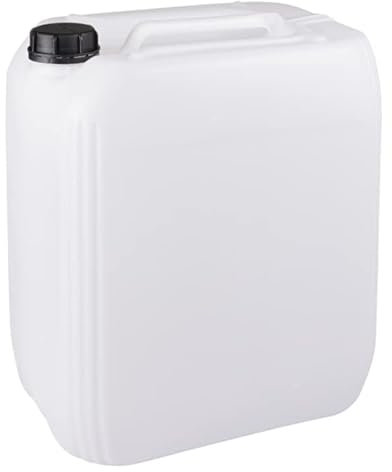 Generic - Bidon en plastique HDPE de 30 L - Empilable - Sans BPA - Multifonctionnel - Couleurs naturelles - Avec indicateur de litres et fermeture de garantie