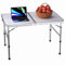 ANSIMIDA 90cm Klappbarer Multifunktionstisch Mehrzwecktisch Campingtisch Klapptisch Markttisch höhenverstellbarer Tapeziertisch Beistelltisch zum Campen im Garten für Festivalls Märkte
