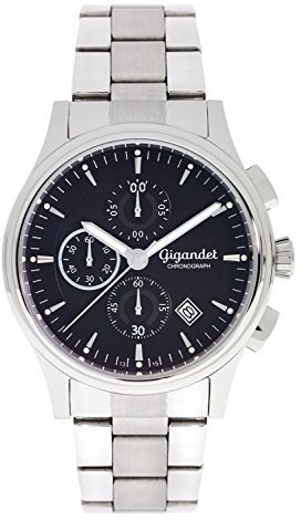 Gigandet Herren Analog Japanisches Quarzwerk Uhr mit Edelstahl Armband AVG44-01
