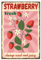 GLOBLELAND Vintage „Strawberry Always Sweet And Juicy“ Metall-Blechschild Poster 12x8 Zoll Retro-Metallwand Dekorative Blechschilder Für Zuhause Küche Bar Café Club Obstgarten
