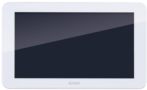 Vimar K42947 Monitor adicional con pantalla táctil Wi-Fi en color LCD 7in para kit de videoportero, alimentador con enchufes intercambiables estándar EU, BS, US, AU, soportes de fijación en pared