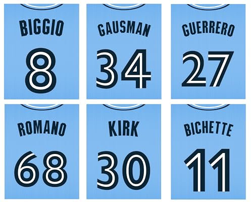 TnT Prints Toronto Blue Jays Poster, Toronto Blue Jays Wanddekoration, Toronto Blue Jays Drucke, Baseball-Poster, MLB-Poster, Blue Jays Poster, Blue Jays Dekor, 6er-Set (20,3 x 25,4 cm) – ungerahmt