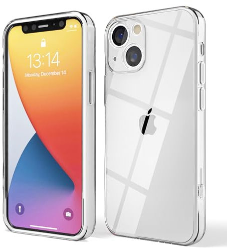 Red Ember Coque Antichoc pour iPhone, Coque de Protection Ultra Fine en Silicone Liquide Mat avec Doublure en Microfibre Douce Anti-Rayures – iPhone 15 – Transparent
