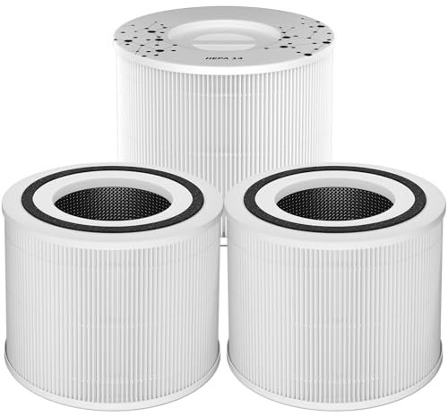 14 True HEPA Filter Replacement for 240 Air Purifier, Fits for Air 240 Purifier and Levoit Core 300s Air Purifier, 3-in-1 HP-14 240 Replacement Filter,3 Pack