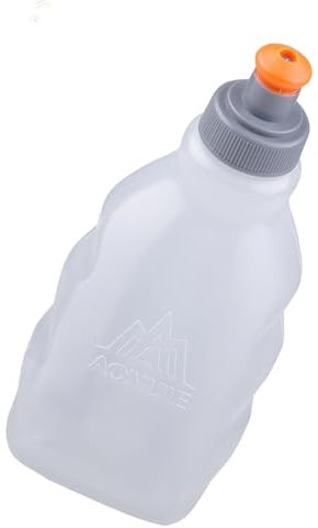 Sportwasserflasche – Trinkflasche in Lebensmittelqualität, tragbares, leichtes Sportzubehör | Auslaufsichere, zusammendrückbare, weiche Wasserflasche, extra starkes Flex-Material für Sport, Laufen, Ra