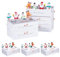 HSEAMALL 30 Stück Weihnachten Geschenkbox Klein Kraftpapier Christmas Party Geschenkboxen Süßigkeiten Box Gastgeschenke Hochzeit für Partydekorationen Adventskalender DIY Taufe,Weiß ﻿