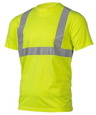 Högert Technik - JURAL Warnung Polycotton T-Shirt Gelb/Orange S-3XL (48-58) | Warnweste Reflektierend Warnweste Atmungsaktiv Leicht Kurzarmshirt Kurzarm Arbeitskleidung Sichtbarkeit Hemden