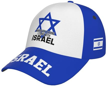 Basecap Wo Immer Ich Stehe, An Der Seite Israels Baseball Cap Original Baseballkappe Leichtgewicht Freizeit Basecap Für Herren, Damen, Tennis