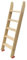 Holzleitern for Hochbetten mit Hakenhalterung und Anti-Rutsch-Füßen, rutschfeste Bettleiter aus Holz, Leitern for Etagenbetten im Hochbett, Trittleiter aus Massivholz, einfache Montage(100cm(3 steps))