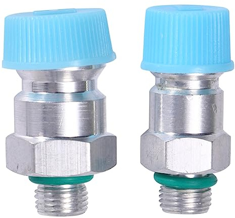 SEWOART Kältemittel Schnellkupplungen Adapter Satz Mit Hoch Und Niederdruck-schnellkupplung Zum Nachfüllen Für Auto Klimaanlagen Für Fahrzeug Klimaservice