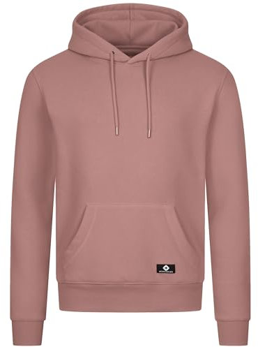 Höhenhorn Janga Sweat à capuche pour homme en coton de qualité supérieure, vieux rose, L