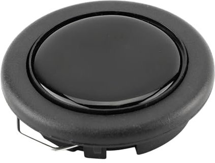 Universal Steering Wheel Horn Button Black, Made of Metal and Plastic Material Universal for Car Steering Wheel Horn