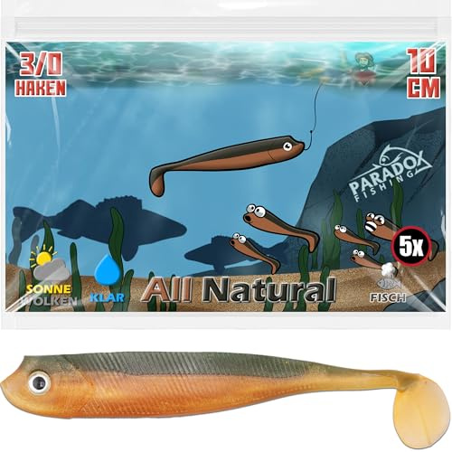 Paradox Fishing Gummifische 7,5cm 10cm 13cm - Zanderköder Gummifisch Zander Köder Gummifische Set Barschköder Barsch Köder - perfekt für Barsch und Zander