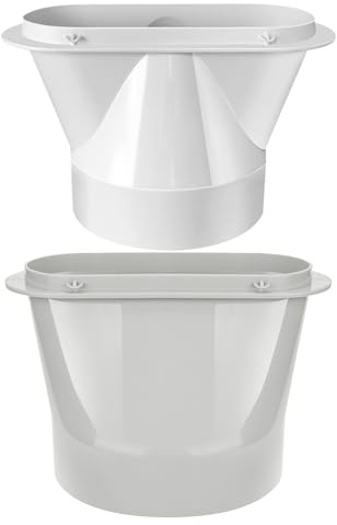 2pcs Abluftschlauch Fensterdurchführung, 15cm&13cm, Klimaanlage Abluftschlauch Fenster, Dachfenster Klimaanlage Abdichtung, Rohrverbinder Für Rundrohr Verbindung Lüftungssystem, Heizen, Kühlen