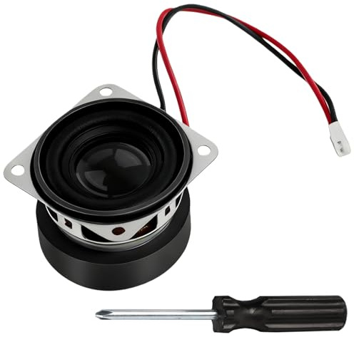 Altavoz de Repuesto 40mm 3W 4Ω con Conector JST-PH2.0, Mini Altavoz para Proyectos de Audio DIY, Reparación de Altavoces, Incluye Destornillador Cruz (1 Pieza), Sonido Claro y Duradero