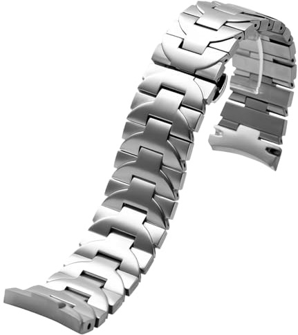 HiCycle2 Uhrenarmband für Panerai Luminor Marina GMT, Edelstahl, 22 mm / 24 mm, silber, 24mm