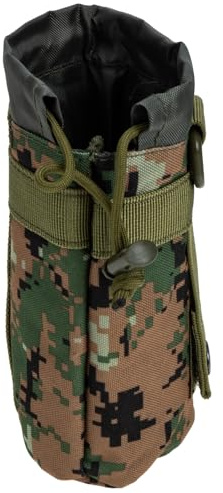 Cabilock Bolsa Térmica para Botella de Agua con Camuflaje Soporte Ajustable para Botellas Deportivas Portabotellas Resistente para Actividades al Aire y Senderismo