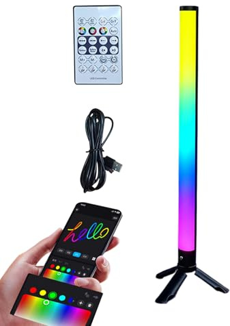 Zfyauhm RGB Desk Light | LED Microphone RGB Atmosphere Lamp,Atmosphere Microphone Light - for Backlight Bedroom Bookshelf Party Festival Gathering