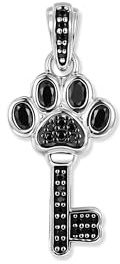 Seinerzeit FLORA & FAUNA Black Paw Schlüssel Anhänger