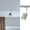 SLV 1-Phasen-Strahler BIMA I | Dreh- und schwenkbar, LED Spot, Deckenleuchte, Schienen-System, Schienenstrahler, Innenbeleuchtung, max. 50W 1P-Lampe | GU10 QPAR51, alu-silber